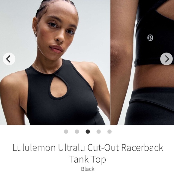 Lululemon Ultralu Cut-Out Racerback Tank Top
Black 2020 W1EPOS Sz 6 - Picture 2 of 7
